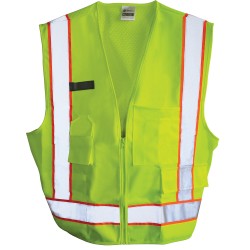 500 Construction Hi-Vis Lime Safety Vest
